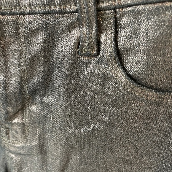 Metallic Mid Rise Skinny Pants - Picture 5 of 5